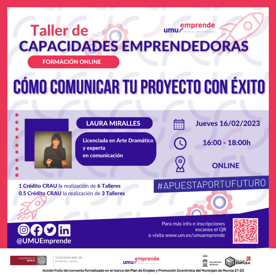 Taller de Capacidades Emprendedoras Cómo comunicar tu proyecto con